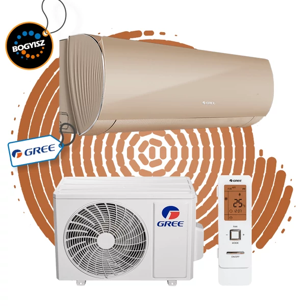 GREE CHAMPAGNE X GWH09ACC-S6DBA1A INVERTERES KLÍMA / 2,7 KW / A++ / R32 GREE CHAMPAGNE X GWH09ACC-S6DBA1A INVERTERES KLÍMA / 2,7 KW / A++ / R32