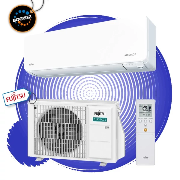 FUJITSU AIRSTAGE ASEH09KGTG/AOEH09KGCG INVERTERES KLÍMA / 2,5 KW / A+++ / R32