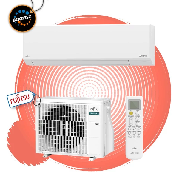 FUJITSU AIRSTAGE ASEH12KLTA/AOEH12KLTA INVERTERES KLÍMA / 3,4 KW / A++ / R32