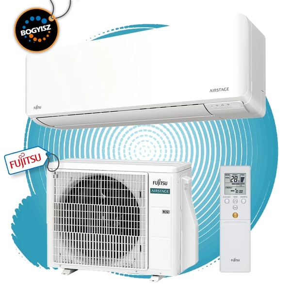 FUJITSU AIRSTAGE ASEH12KMCG/AOEH12KMCG INVERTERES KLÍMA / 3,4 KW / A++ / R32