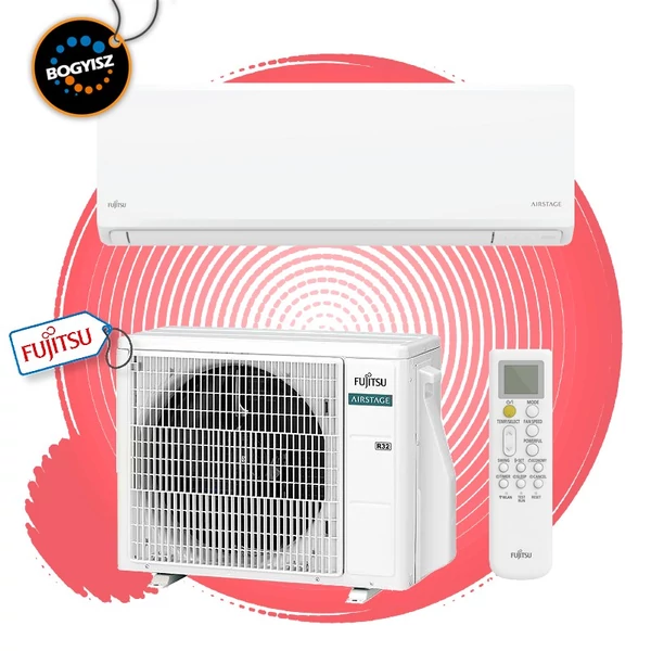 FUJITSU ASEH12KNCA/AOEH12KNCA INVERTERES KLÍMA / 3,4 kW / A++ / R32