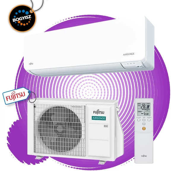 FUJITSU AIRSTAGE ASEH14KGTG/AOEH14KGCG INVERTERES KLÍMA / 4,2 KW / A++ / R32