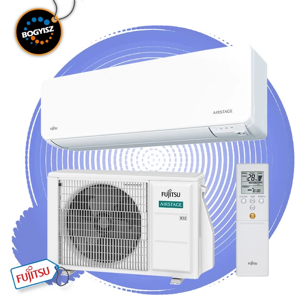 FUJITSU AIRSTAGE ASEH14KGTG/AOEH14KGCG INVERTERES KLÍMA / 4,2 KW / A++ / R32