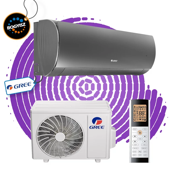 GREE DARK PRO GWH09ACCXB-K6DNA1G INVERTRES KLÍMA / 2,7 KW / A+++ / R32
