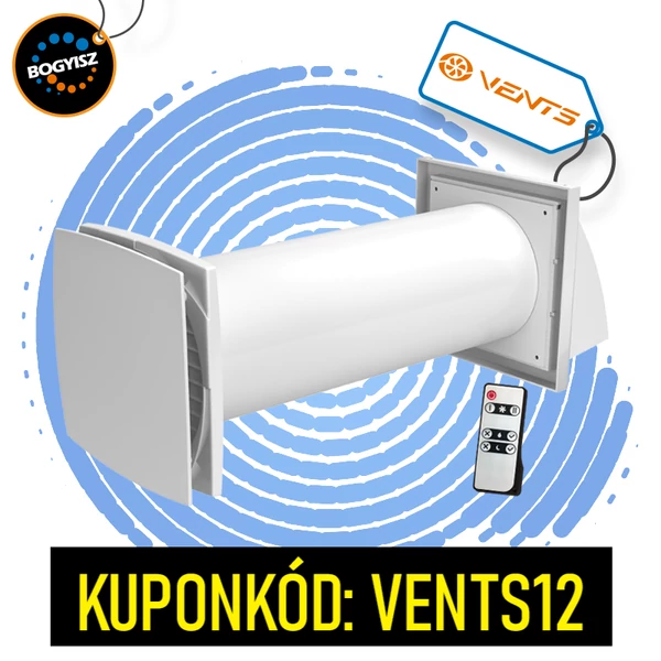 VENTS SOLO RA-1-35-9 R V.2 EGYHELYISÉGES EGYCSÖVES HŐVISSZANYERŐS LÉGKEZELŐ BERENDEZÉS