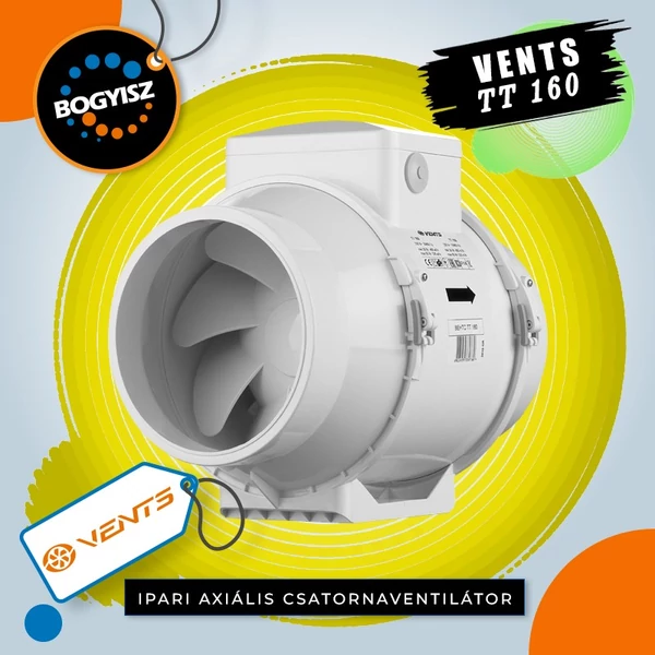 VENTS 160 TT IPARI CSATORNAVENTILÁTOR