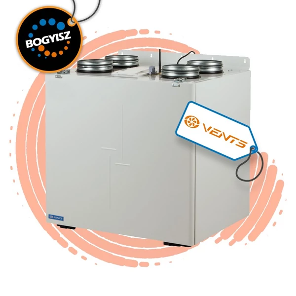 VENTS VUE 550 VB EC A21 HŐVISSZANYERŐS LÉGKEZELŐ A21 VEZÉRLÉSSEL