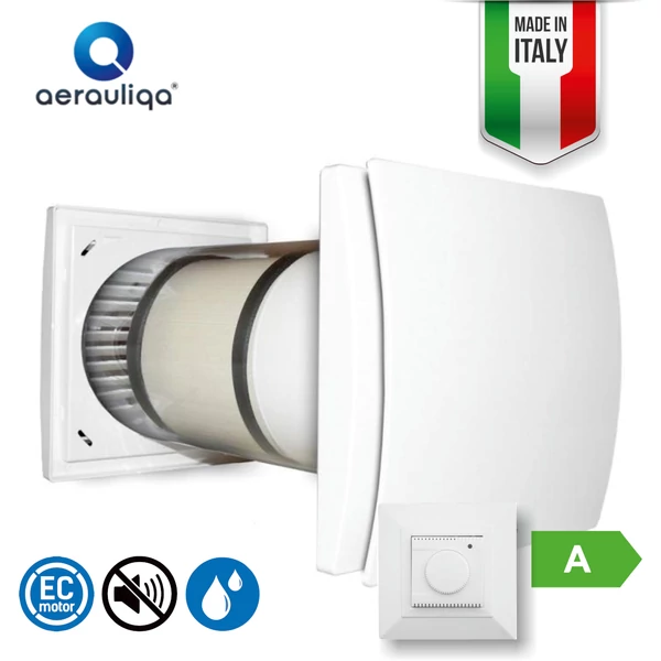 AERAULIQA QUANTUM HR150 + SEN-HY  HŐVISSZANYERŐS SZELLŐZTETŐ / 60 M3/H / 45M2