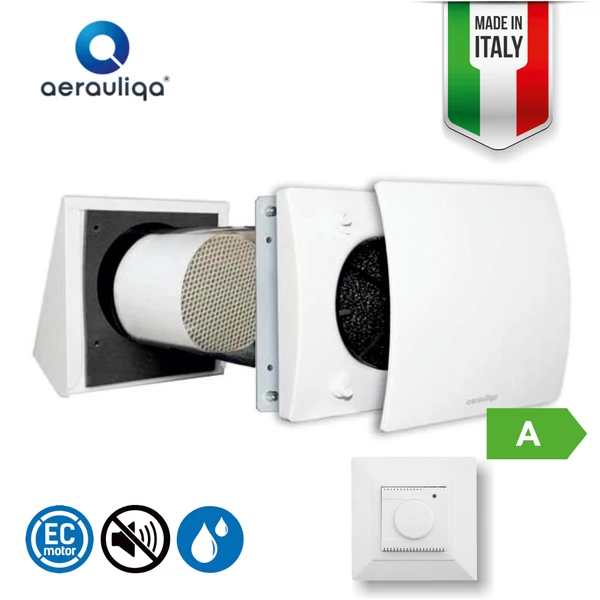 AERAULIQA QUANTUM HR150 PRO + SEN-HY HŐVISSZANYERŐS SZELLŐZTETŐ / 60 M3/H / 45 M2