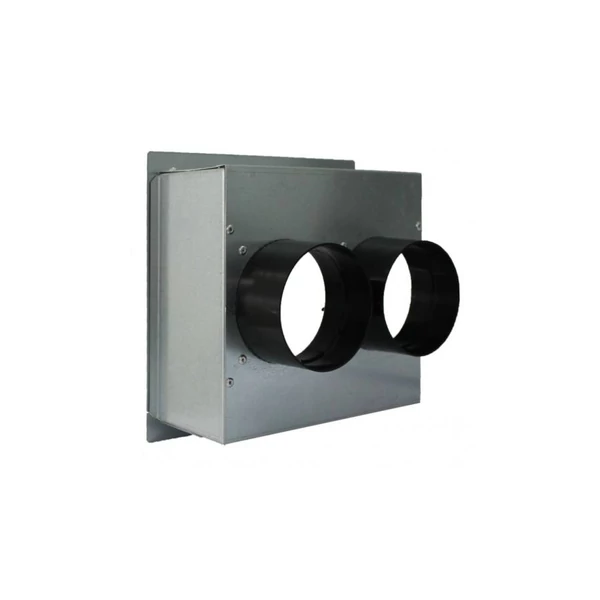 Aerauliqa PLENUM 200X200mm 2XDN75/63mm POS. végelem