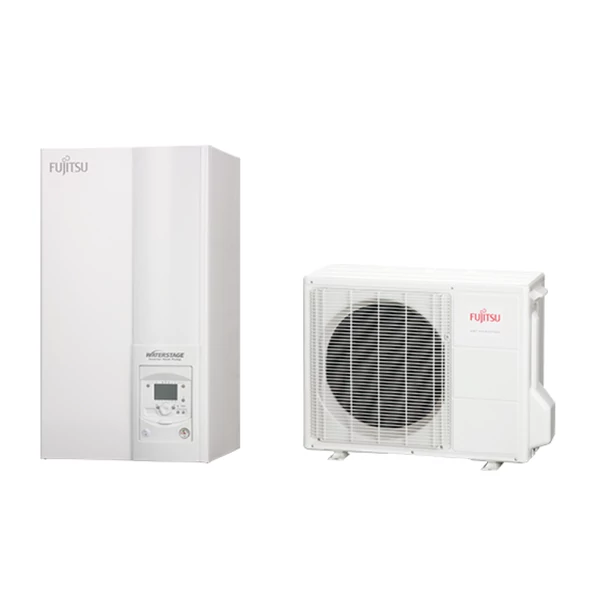 FUJITSU WATERSTAGE COMFORT WSYA080ML3-WOYA080KLT 1 FÁZISÚ OSZTOTT LEVEGŐ-VÍZ HŐSZIVATTYÚ-7kW