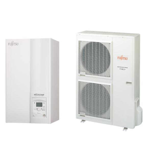 FUJITSU WATERSTAGE HP 14 / 3F HIGH POWER V2 WSYK160DG9 / WOYK140LCTA 3 FÁZISÚ OSZTOTT LEVEGŐ-VÍZ HŐSZIVATTYÚ / 13.5 KW