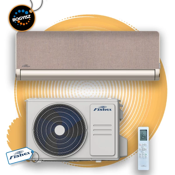FISHER ART FSAIF-Art-124AE3-G-BR/FSOAIF-Art-124AE3 INVERTERES KLÍMA (WHITE/DARK GRAU) / 3,5 kW / A+++ / R32