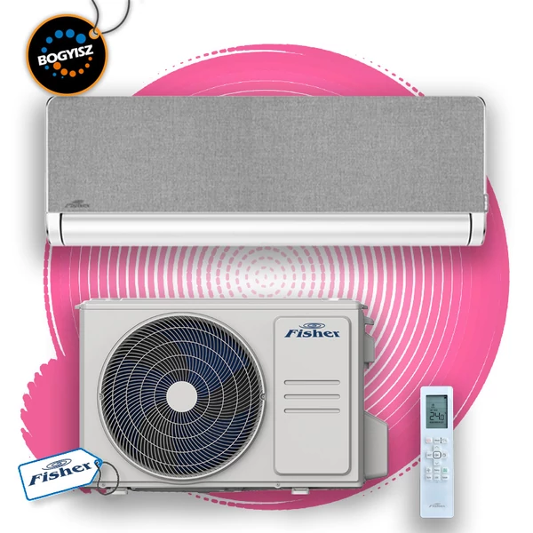 FISHER ART FSAIF-Art-124AE3-W-GR/FSOAIF-Art-124AE3 INVERTERES KLÍMA (WHITE/DARK GRAU) / 3,5 kW / A+++ / R32