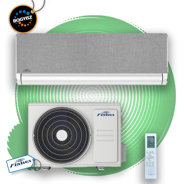 FISHER ART FSAIF-Art-94AE3-W-GR/FSOAIF-Art-94AE3 INVERTERES KLÍMA (WHITE/DARK GRAU) / 2,65 kW / A+++ / R32