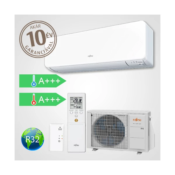 FUJITSU ASYG12KGTB-AOYG12KGCA KÜLTÉRI PLUSZ BELTÉRI EGYSÉG  OLDALFALI SPLIT KLÍMA 3 4KW HŐSZIVATTYÚS INVERTERES R32 FUJITSU ASYG12KGTB-AOYG12KGCA KÜLTÉRI PLUSZ BELTÉRI EGYSÉG  OLDALFALI SPLIT KLÍMA 3 4KW HŐSZIVATTYÚS INVERTERES R32