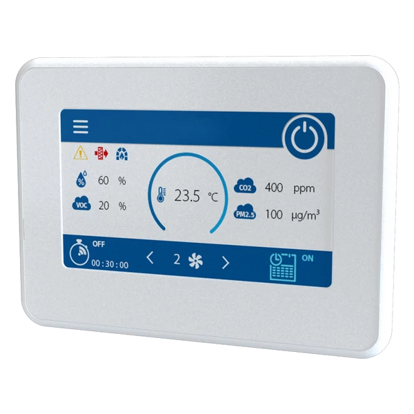 VENTS A25 LCD ÉRINTŐGOMBOS FALRA SZERELHETŐ VEZÉRLŐPANEL