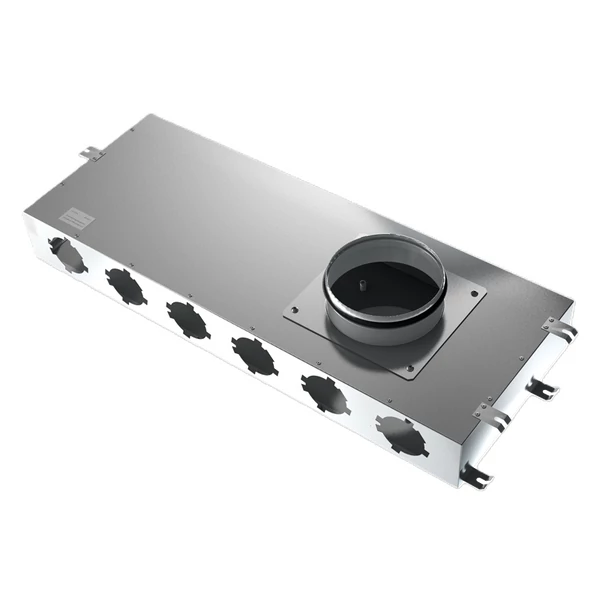 BLAUFAST SR 160/75X8 02 FÉM LÉGELOSZTÓ DOBOZ Ø160 MM, 8 CSONKKAL