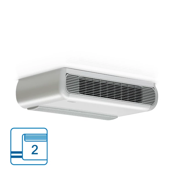 GALLETTI ESTRO F 10 U PARAPET/MENNYEZETI FAN-COIL / 2 CSÖVES / 6,71 kW