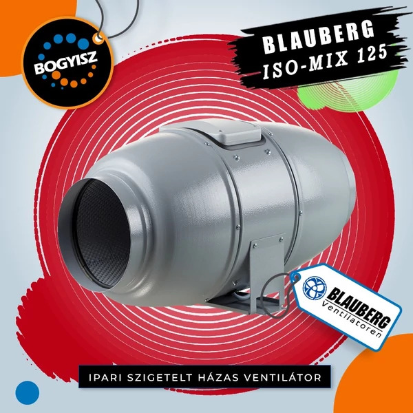 BLAUBERG ISO-MIX 125 CSŐVENTILÁTOR