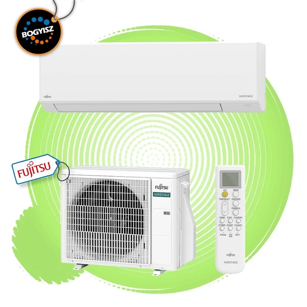 FUJITSU AIRSTAGE ASEH07KLTA/AOEH07KLTA INVERTERES KLÍMA / 2,0 KW / A++ / R32