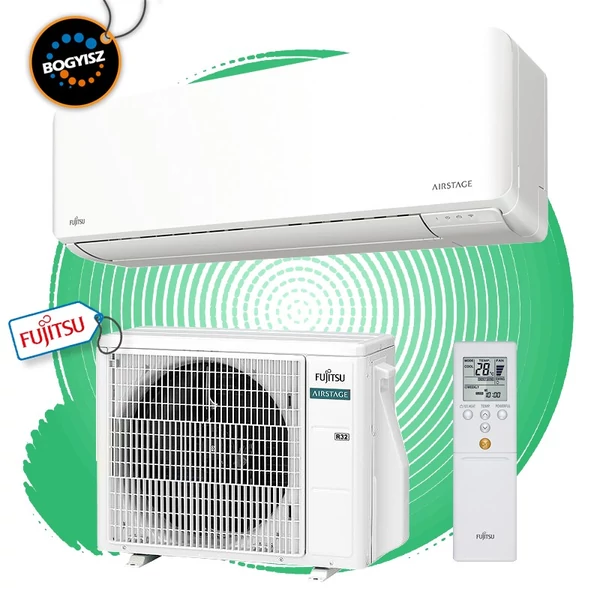 FUJITSU AIRSTAGE ASEH07KMCG/AOEH07KMCG INVERTERES KLÍMA / 2,0 KW / A++ / R32