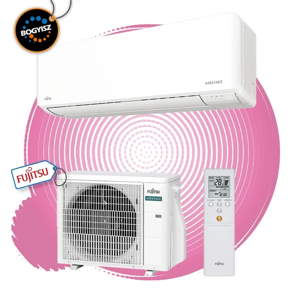 FUJITSU AIRSTAGE ASEH14KMCG/AOEH14KMCG INVERTERES KLÍMA / 4,2 KW / A++ / R32