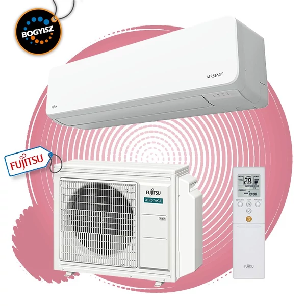 FUJITSU ASEG24KMTE/AOEG24KMTA INVERTERES KLÍMA / 7,1 kW / A++ / R32