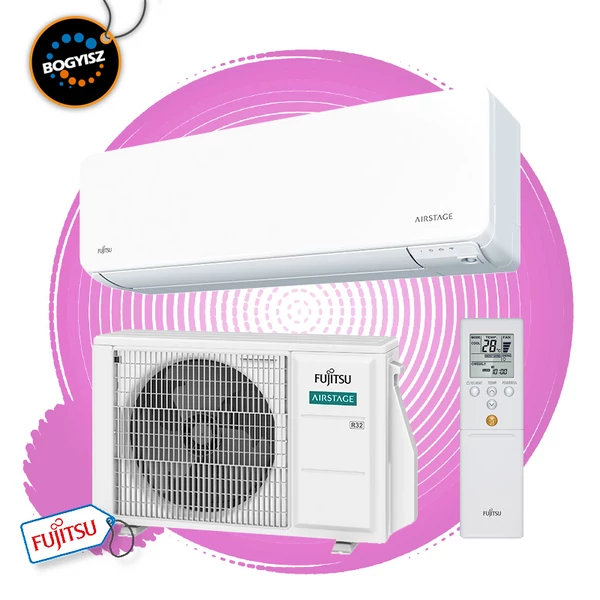 FUJITSU AIRSTAGE ASEH07KGTG/AOEH07KGCG INVERTERES KLÍMA / 2,0 KW / A+++ / R32
