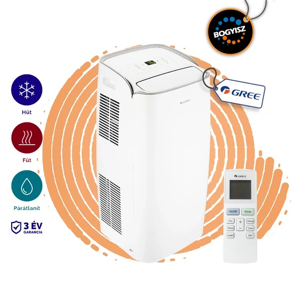 GREE MOMA GPH12AN-K5NNA1A MOBILKLÍMA / 3,5 kW / A/A / R290