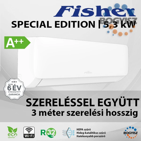 FISHER SPECIAL EDITION FSAIF-SP-181AE3 / FSOAIF-SP-181AE3 INVERTERES KLÍMA / 5.3 KW / A++ / R32
