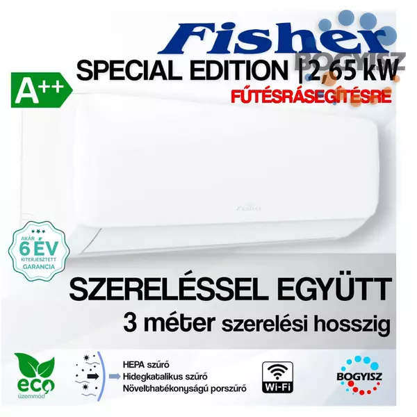 FISHER SPECIAL EDITION FSAIF-SP-90AE3 / FSOAIF-SP-90AE3 INVERTERES KLÍMA / 2.8 KW / A++ / R32 