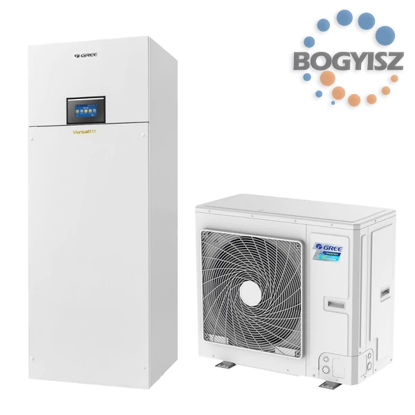 GREE VERSATI III GRS-CQ12PDG/NHH2-M ALL IN ONE – OSZTOTT RENDSZERŰ LEVEGŐ-VÍZ HŐSZIVATTYÚ, BEÉPÍTETT HMV TÁROLÓVAL / 11,9 KW