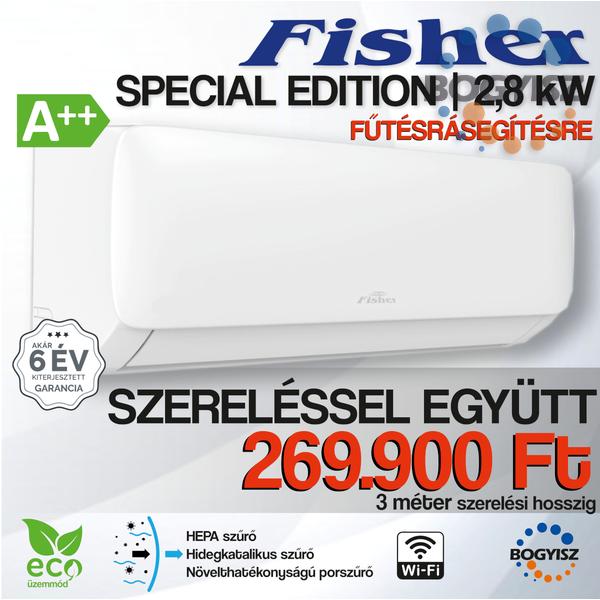 FISHER SPECIAL EDITION FSAIF-SP-90AE3 / FSOAIF-SP-90AE3 INVERTERES KLÍMA / 2.8 KW / A++ / R32 