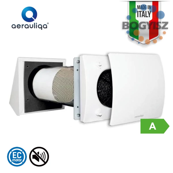 AERAULIQA QUANTUM HR100 PRO HŐVISSZANYERŐS SZELLŐZTETŐ  / 25 M3/H / 19 M2