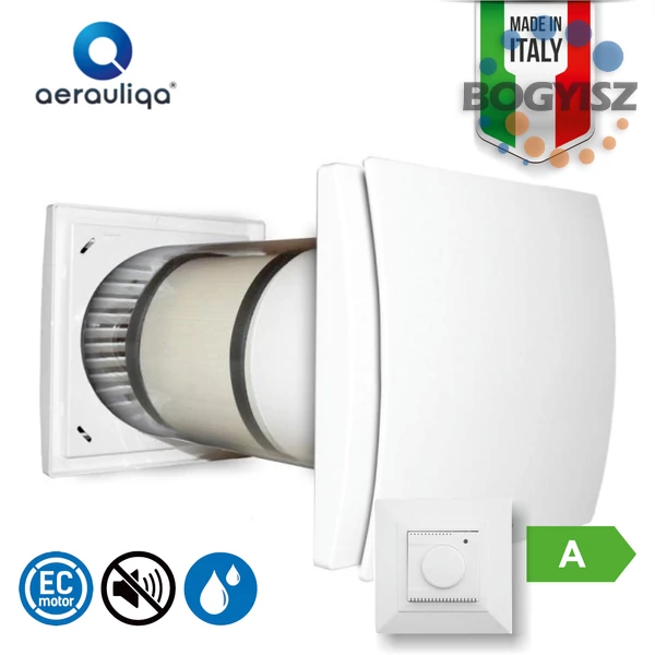 AERAULIQA QUANTUM HR150 + SEN-HY  HŐVISSZANYERŐS SZELLŐZTETŐ / 60 M3/H / 45M2