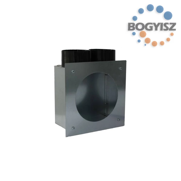 Aerauliqa PLENUM 200X200mm 2XDN75/63mm LAT. végelem