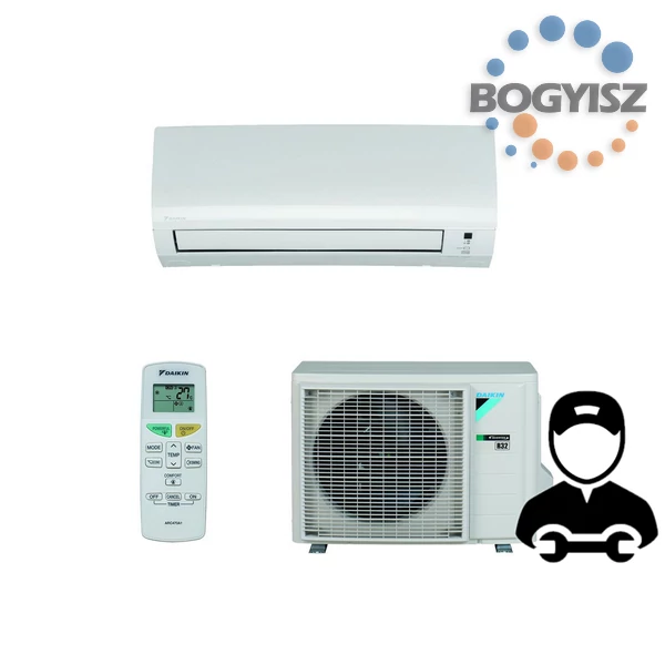DAIKIN SENSIRA FTXF20B / RXF20B INVERTERES KLÍMA SZERELÉSSEL