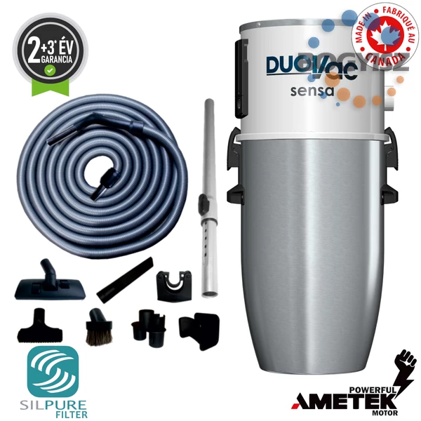 DUOVAC SENSA SEN-260I KÖZPONTI PORSZÍVÓ + STANDARD TAKARÍTÓ KÉSZLET