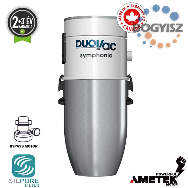 DUOVAC SYMPHONIA BYPASS SYM-150I KÖZPONTI PORSZÍVÓ