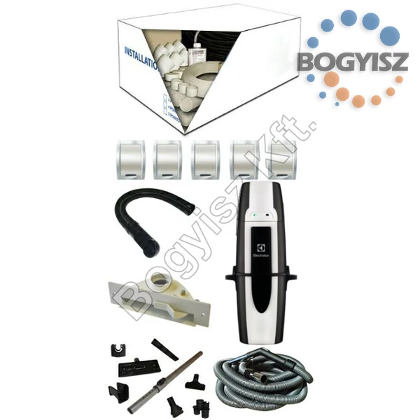 ELECTROLUX OXYGEN ELX920 KÖZPONTI PORSZÍVÓ + 5 CSATLAKOZÓS SZERELŐCSOMAG + STANDARD TAKARÍTÓ KÉSZLET