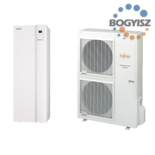 FUJITSU WATERSTAGE HPDUO 11-1F HIGH POWER WGYG140DG6-WOYG112LHT 1 FÁZISÚ OSZTOTT LEVEGŐ-VÍZ HŐSZIVATTYÚ HMV TARTÁLLYAL -
