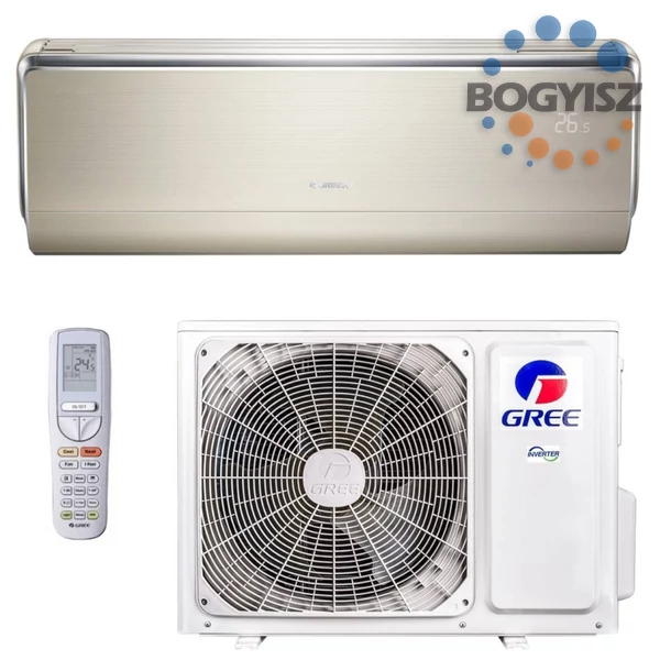 Gree U-Crown Champagne GWH12UB-K6DNA4A INVERTERES KLÍMA / 3,5 kW / A++ /  R32