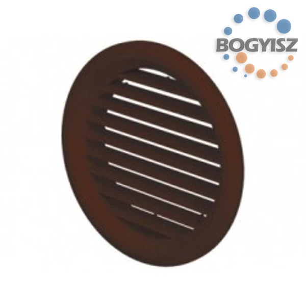 VENTS KEREK SZELLŐZŐRÁCS SZÚNYOGHÁLÓVAL D/KÜLSŐ/=100 D=80 BARNA
