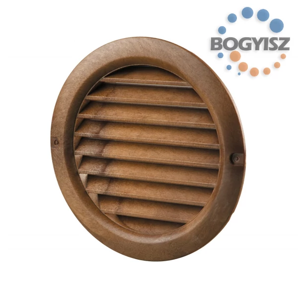 VENTS KEREK SZELLŐZŐRÁCS SZÚNYOGHÁLÓVAL D/KÜLSŐ/=128 D=100 MAHAGÓNI
