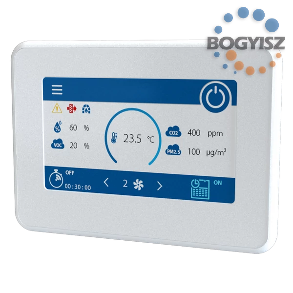 VENTS A25 LCD ÉRINTŐGOMBOS FALRA SZERELHETŐ VEZÉRLŐPANEL