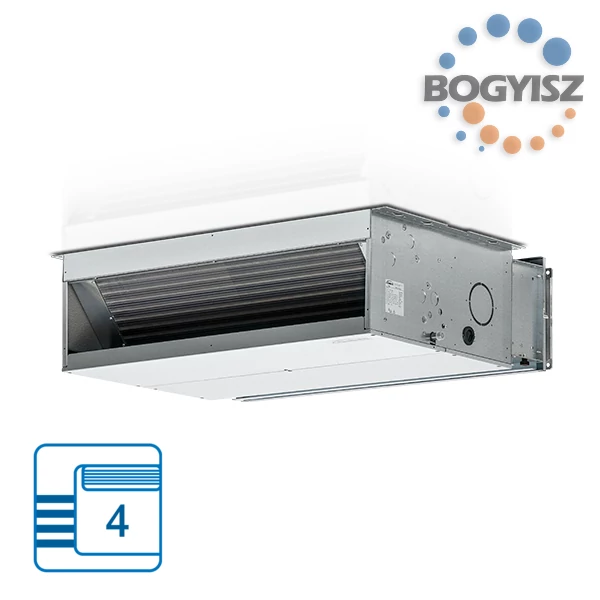 GALLETTI UTN 16 DF LÉGCSATORNÁS FAN-COIL / 4 CSÖVES / 7,2 kW