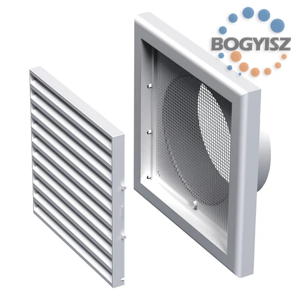 VENTS MŰANYAG SZELLŐZŐRÁCSCSŐCSATLAKOZÓVAL 154X154 D=100