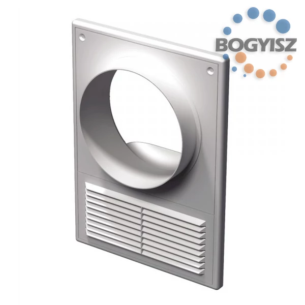 VENTS MŰANYAG SZELLŐZŐRÁCS CSŐCSATLAKOZÓVAL SZERELVE 182X252 D=100