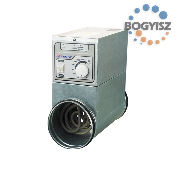 VENTS NK 200-6,0-3U FŰTŐSZABÁLYOZÓVAL SZERELT ELEKTROMOS FŰTŐELEM